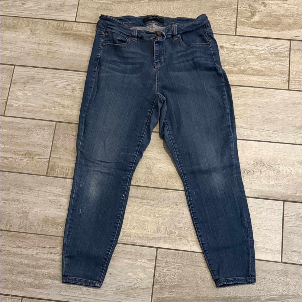Liverpool Dark Blue Women's Skinny Jeans